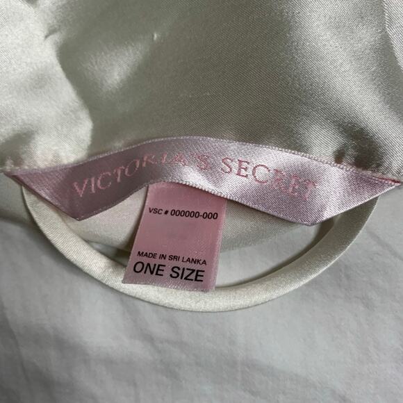 Victoria's Secret White Satin Bridal Robe w/ Pockets One size - Picture 7 of 8